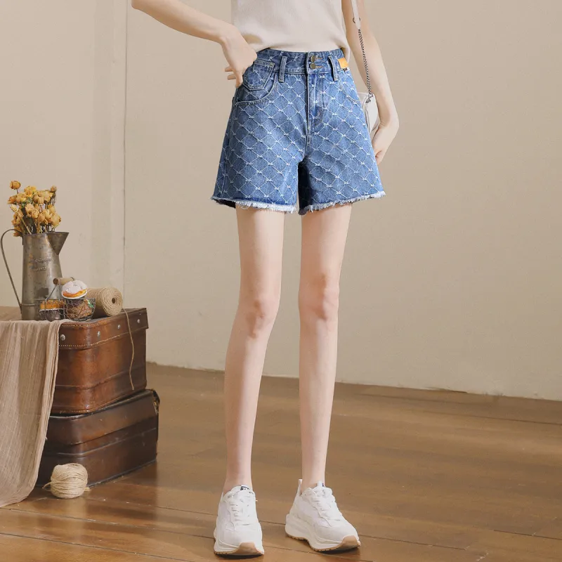 HIPPIEMISS Denim Shorts Women's Blue-4