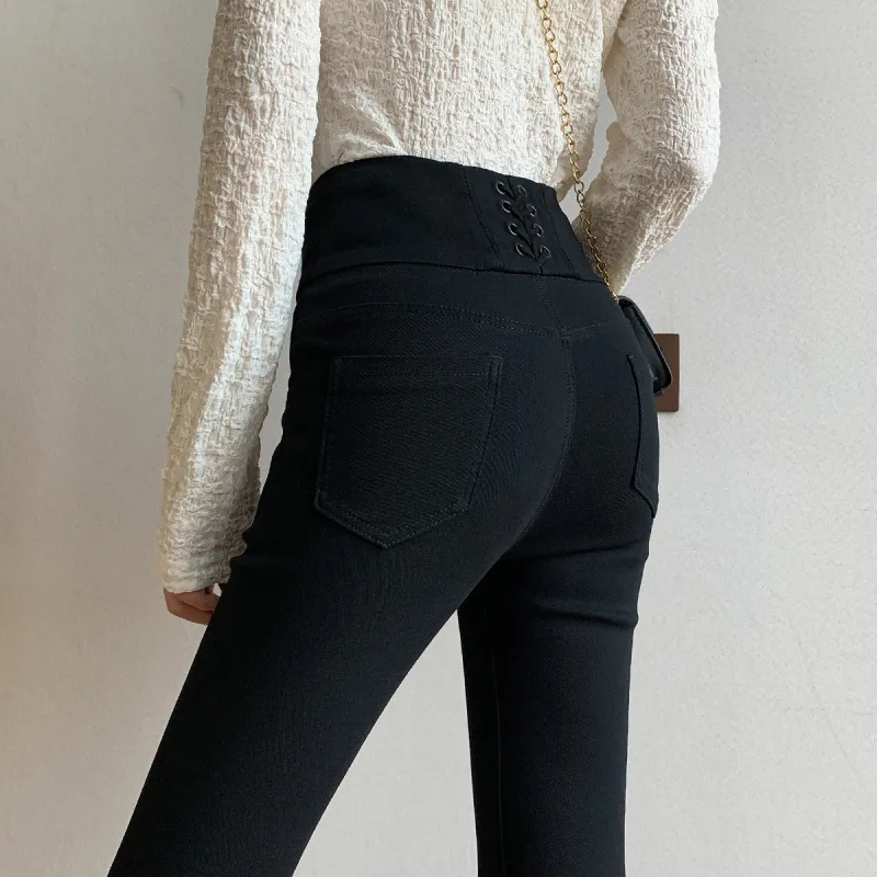 HIPPIEMISS Casual Pants Women's Black-3