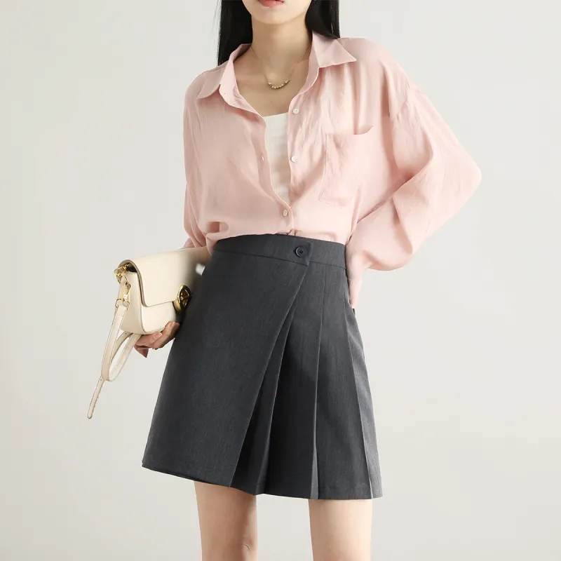 HIPPIEMISS Casual Short Skirts Women's Dark Gray-5