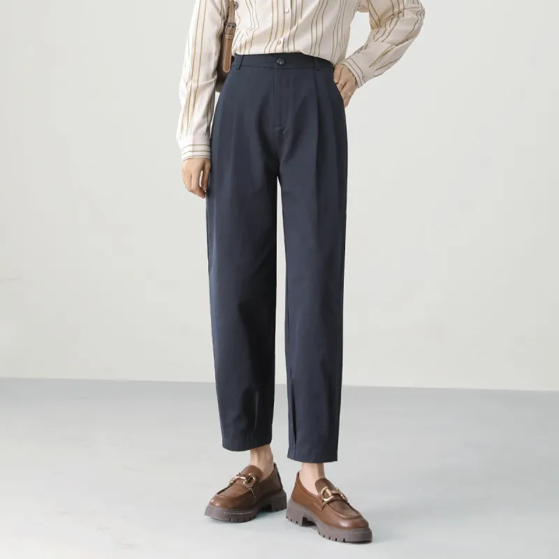 HIPPIEMISS Casual Pants Women's Navy Blue-2