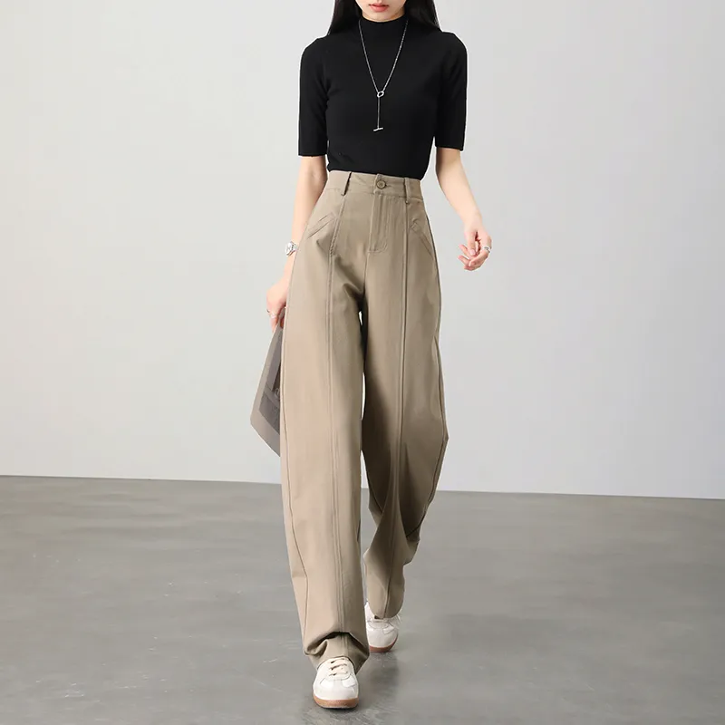 HIPPIEMISS Casual Pants Women's Khaki-2