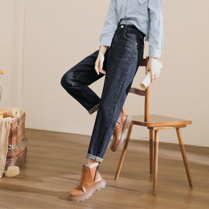 HIPPIEMISS Jeans Women's Black Blue-10