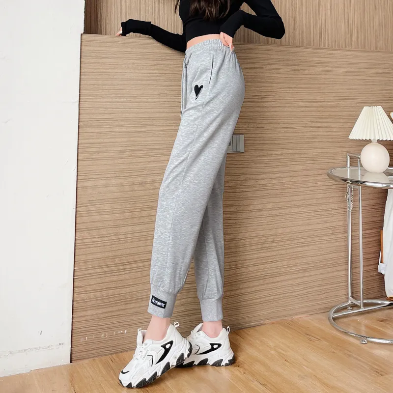HIPPIEMISS Casual Pants Women's Gray-2