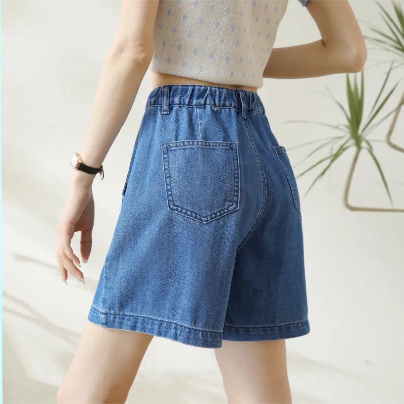 HIPPIEMISS Denim Shorts Women's Dark Blue-4