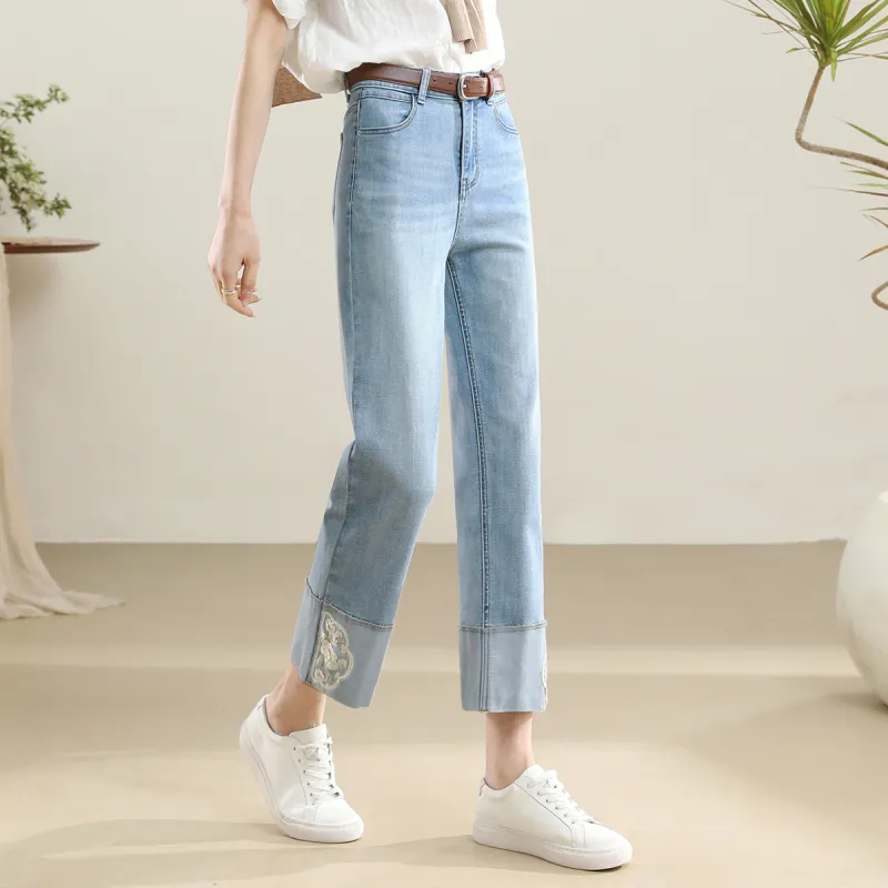 HIPPIEMISS Jeans Women's Ice Blue-4