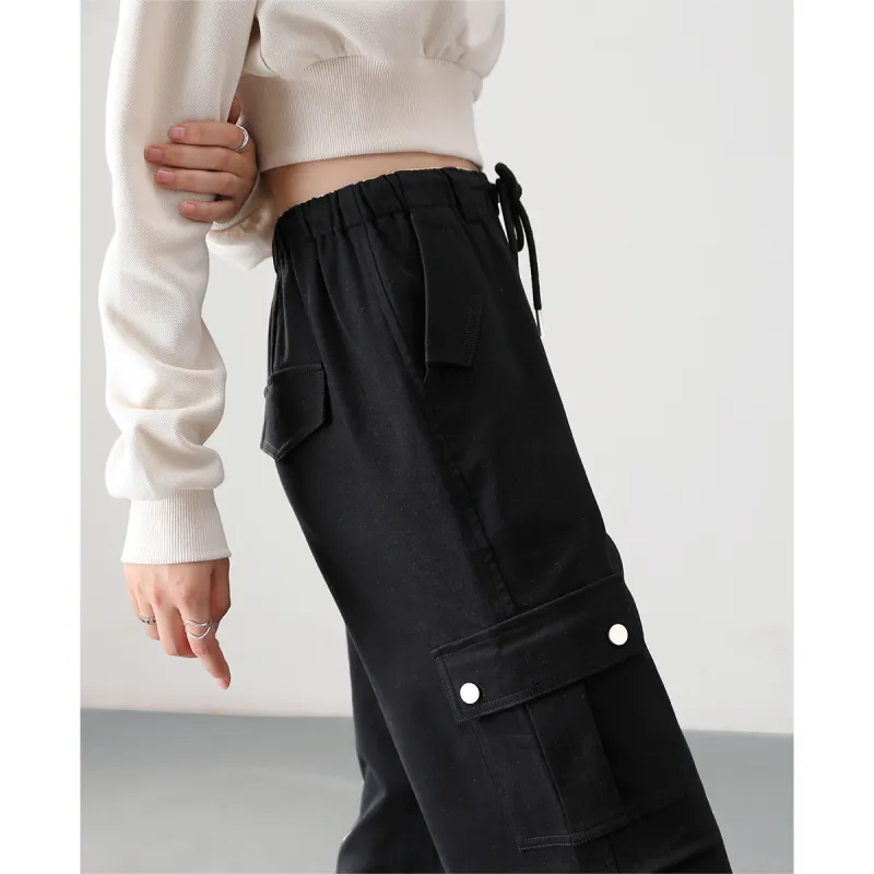 HIPPIEMISS Cargo Pants Women's Black-8
