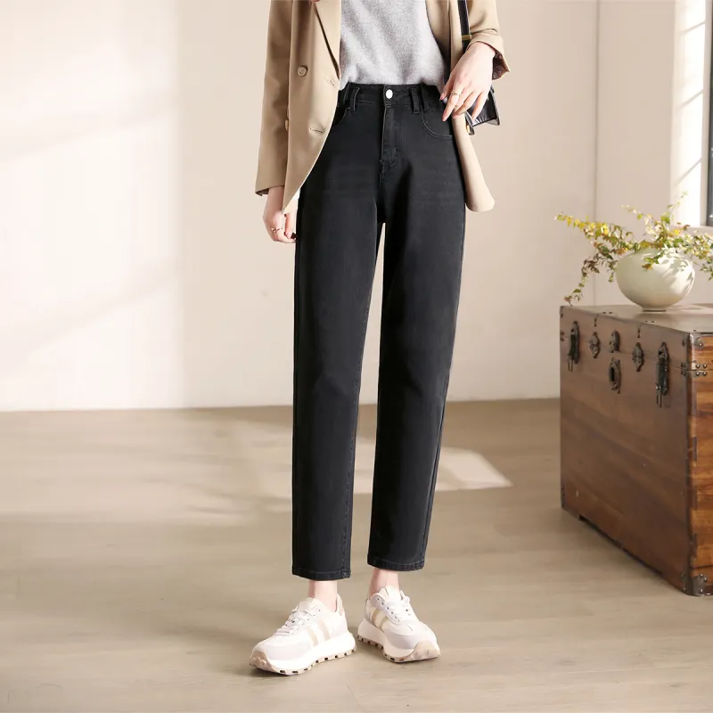 HIPPIEMISS Jeans Women's Black Gray Color-2