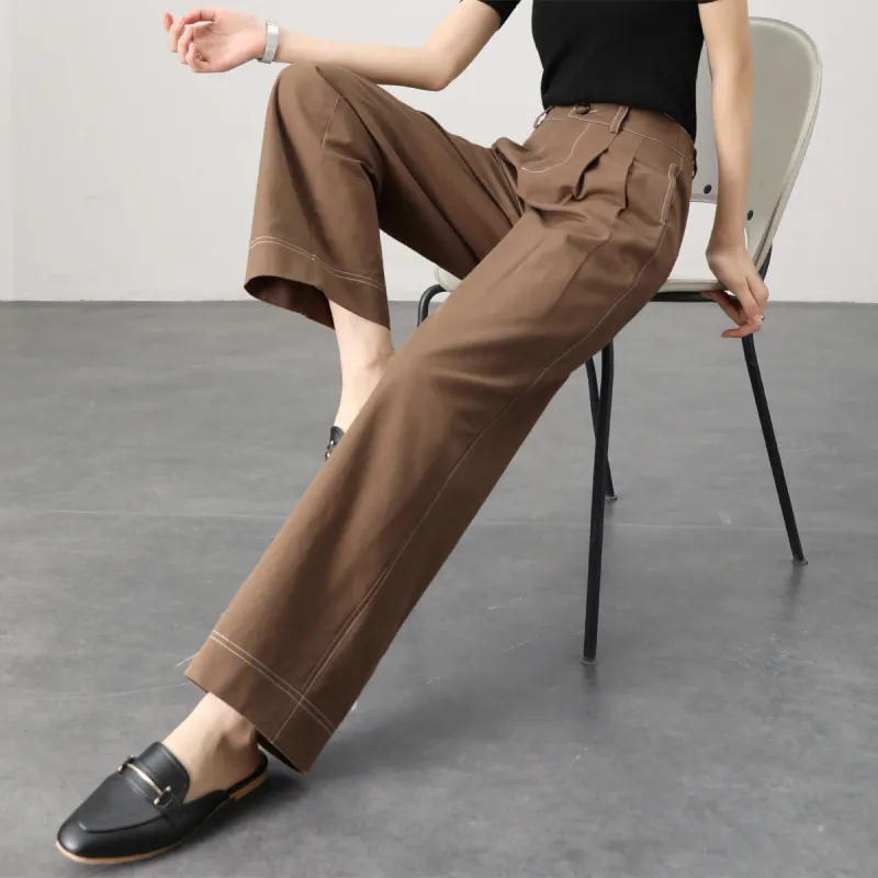 HIPPIEMISS Casual Pants Women's Coffee-6