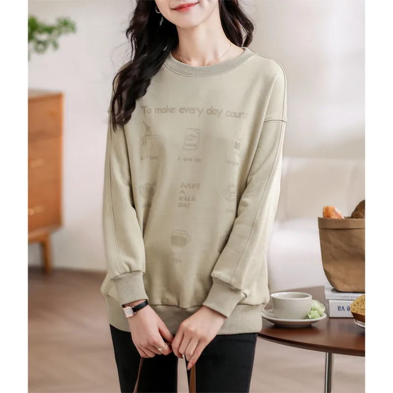 HIPPIEMISS Sweatshirts Women's Apricot-2