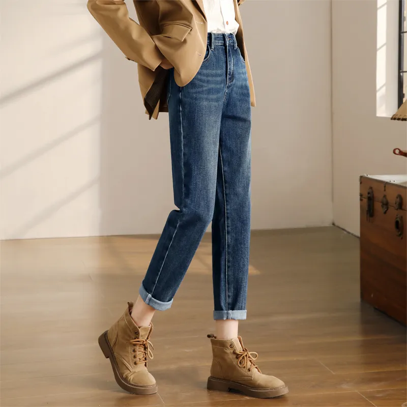 HIPPIEMISS Jeans Women's Vintage Dark Blue-3