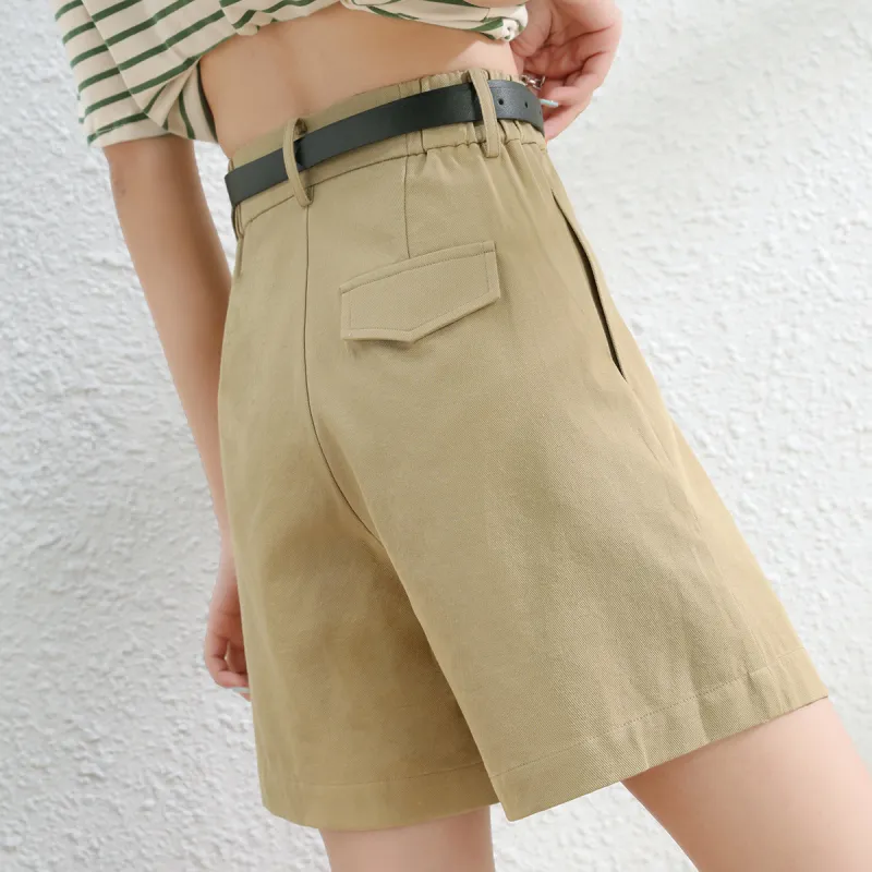HIPPIEMISS Casual Short Skirts Women's Khaki-3