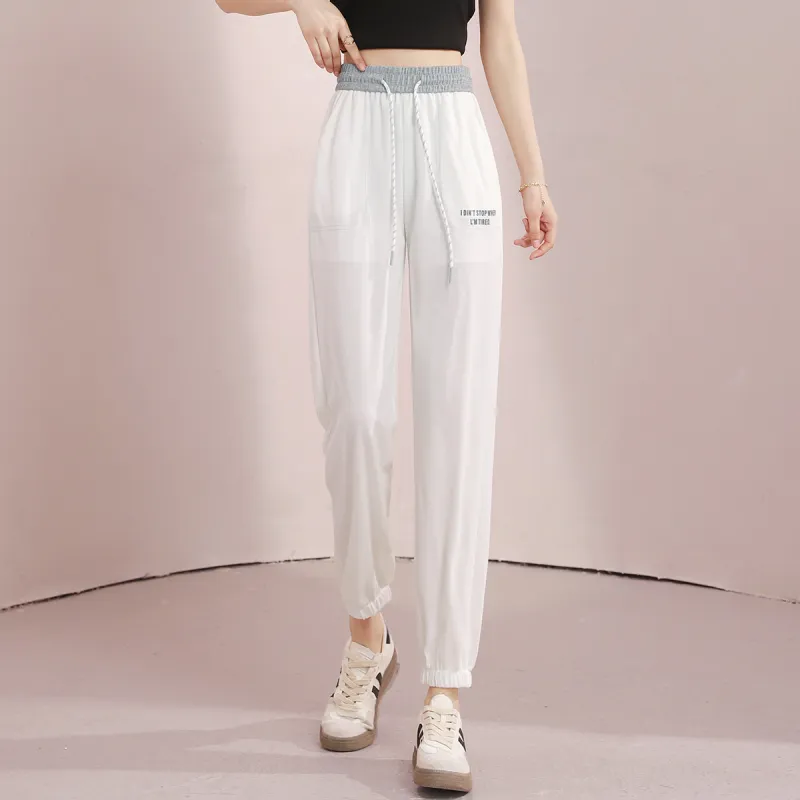 HIPPIEMISS Casual Pants Women's White-2