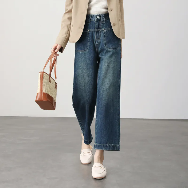 HIPPIEMISS Jeans Women's Vintage Blue-4