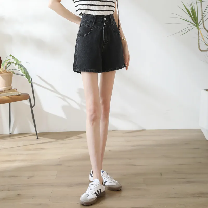 HIPPIEMISS Denim Shorts Women's Black-4