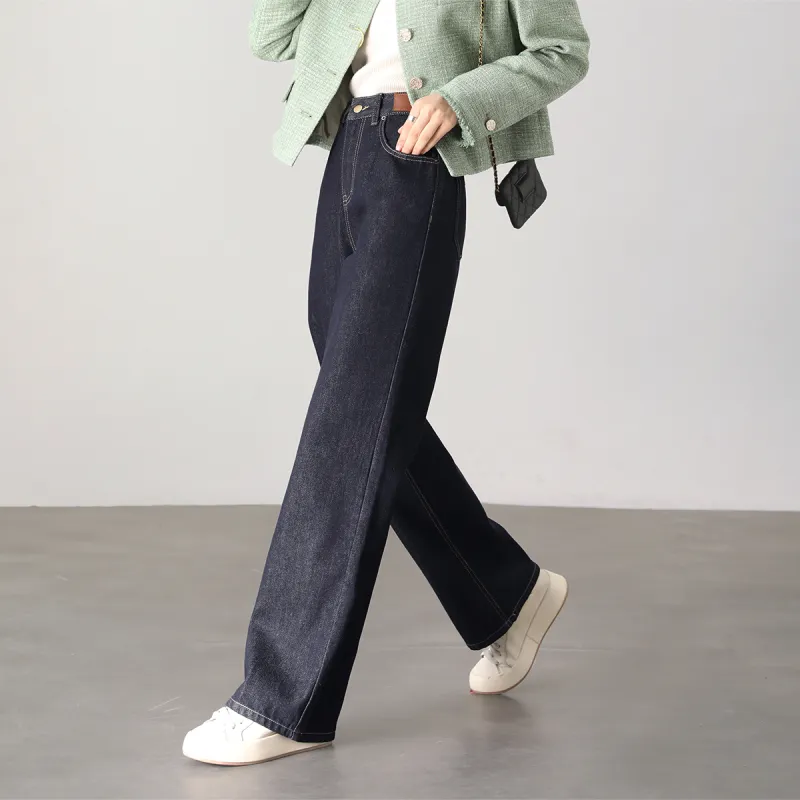 HIPPIEMISS Jeans Women's Normal Washed Blue-4