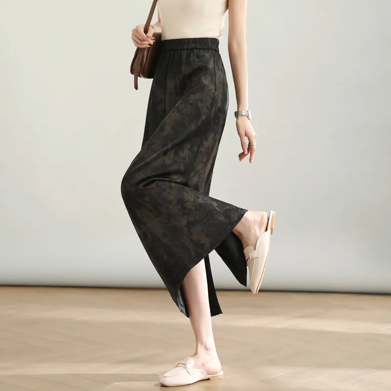 HIPPIEMISS Denim Long Skirts Women's Black-4