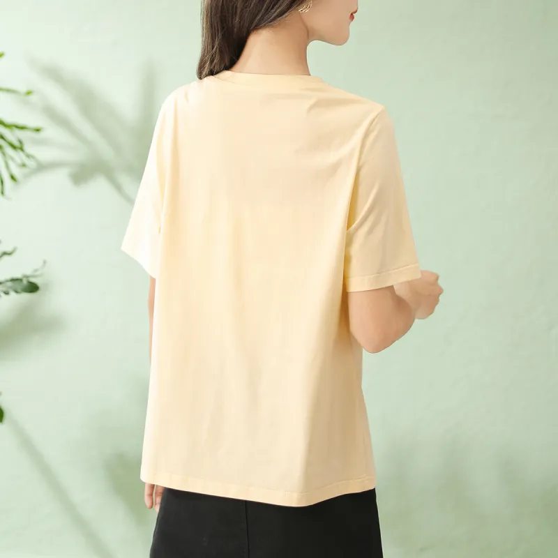 HIPPIEMISS T Shirts Women's Yellow-4