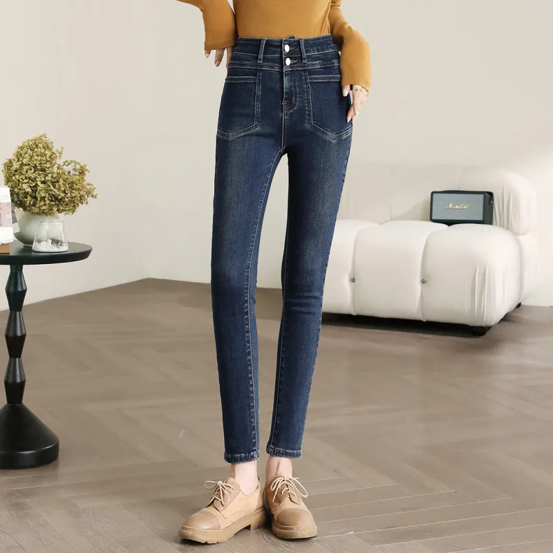 HIPPIEMISS Jeans Women's Vintage Dark Blue-2