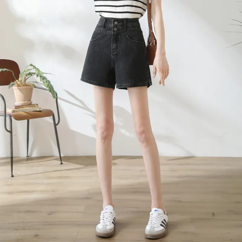 HIPPIEMISS Denim Shorts Women's Black-3