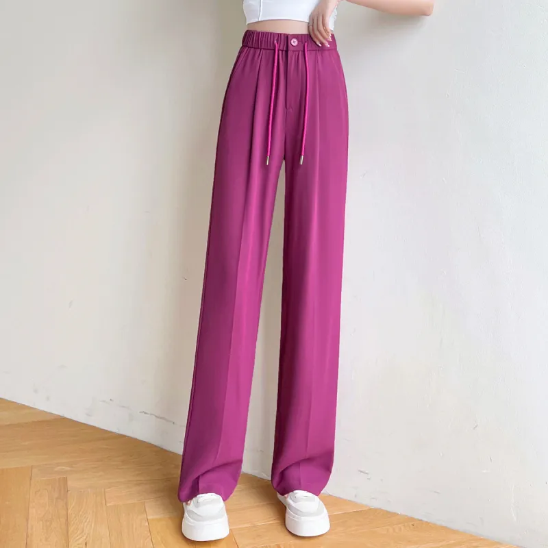 HIPPIEMISS Casual Pants Women's Dragon Fruit-6