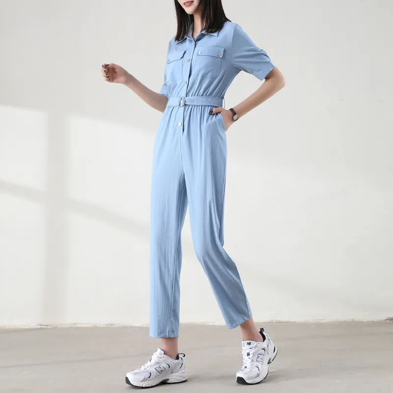 HIPPIEMISS Jumpsuits Women's Light Blue-3