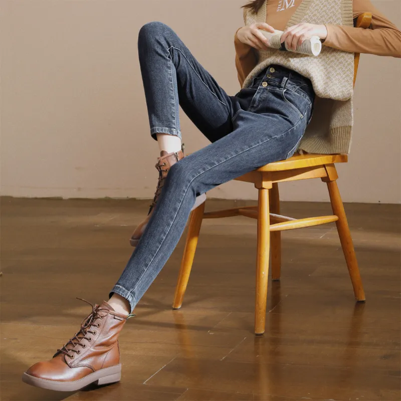 HIPPIEMISS Jeans Women's Blue Gray-4