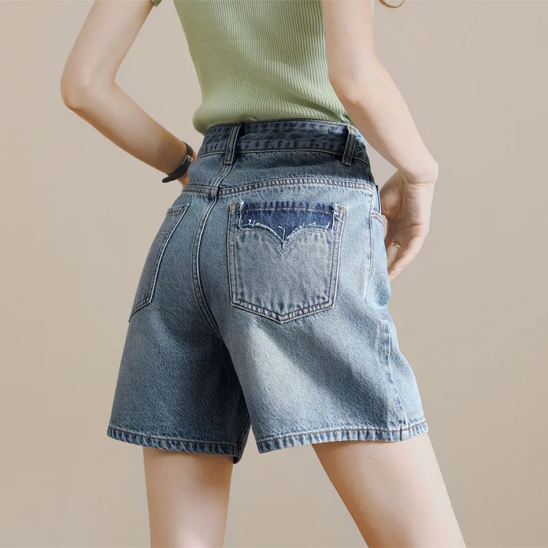 HIPPIEMISS Denim Shorts Women's Blue-3