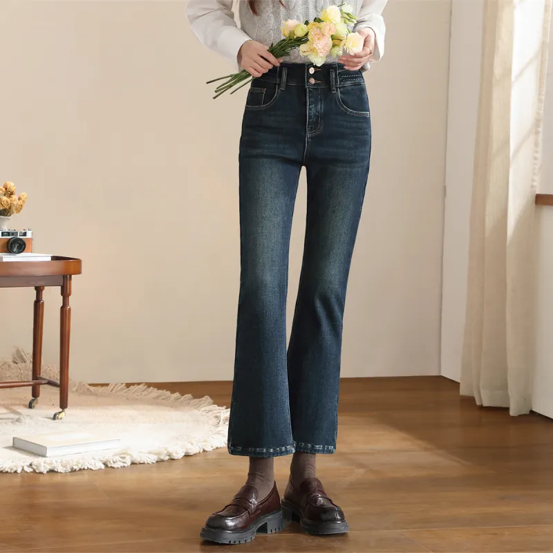 HIPPIEMISS Jeans Women's Blue Gray-2