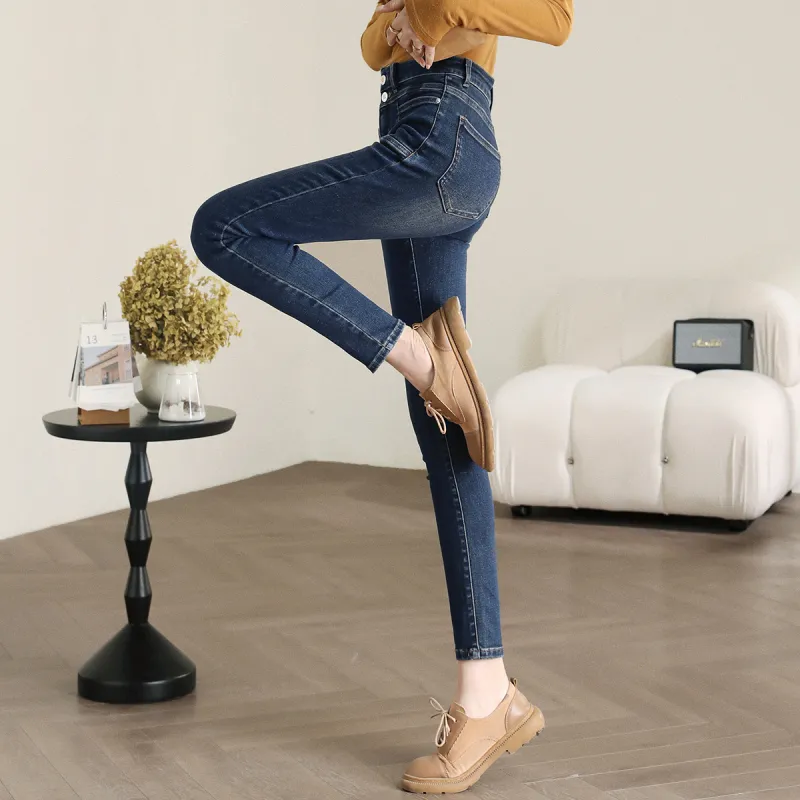 HIPPIEMISS Jeans Women's Vintage Dark Blue-3