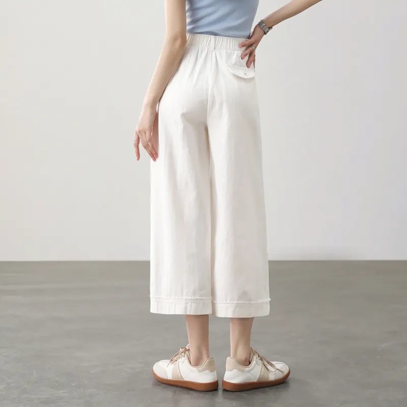 HIPPIEMISS Casual Pants Women's White-6