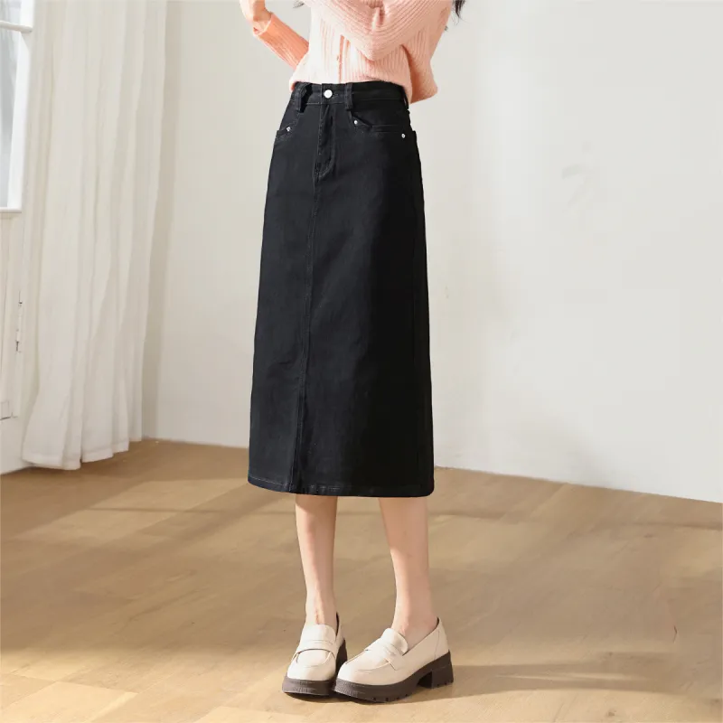 HIPPIEMISS Denim Long Skirts Women's-5