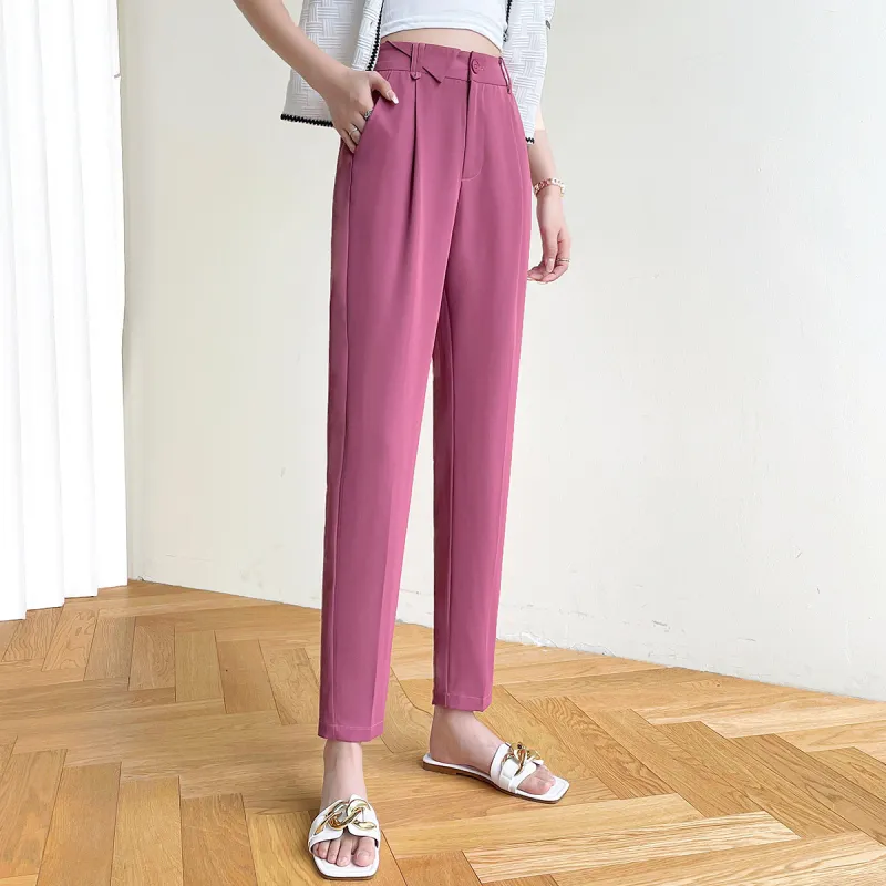 HIPPIEMISS Casual Pants Women's Dragon Fruit-5