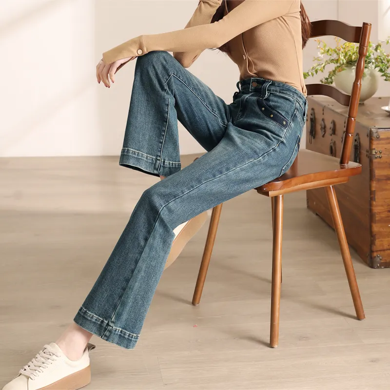 HIPPIEMISS Jeans Women's Vintage Blue-4