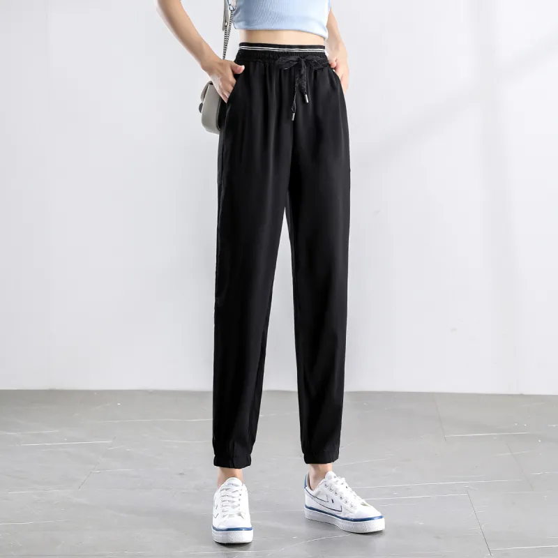 HIPPIEMISS Casual Pants Women's Black-6