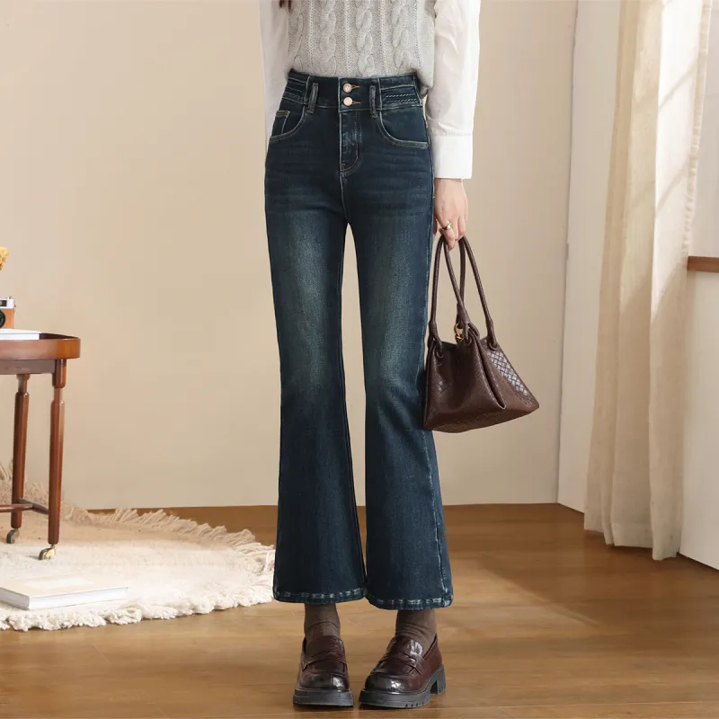HIPPIEMISS Jeans Women's Blue Gray-4