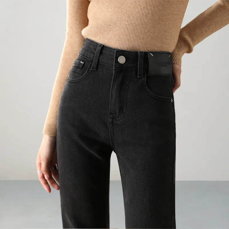 HIPPIEMISS Jeans Women's Black Gray Color-2