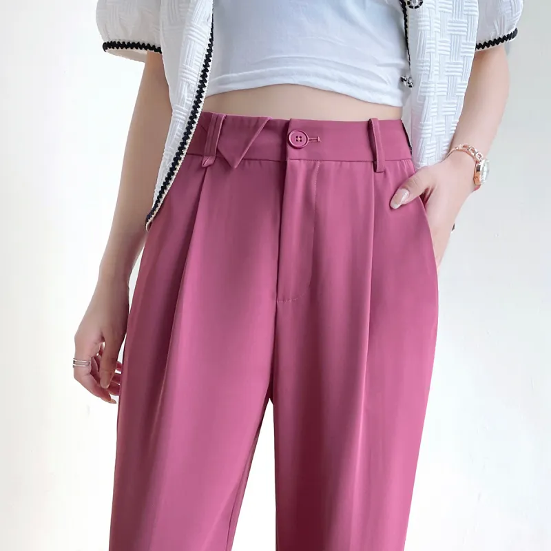 HIPPIEMISS Casual Pants Women's Dragon Fruit-6