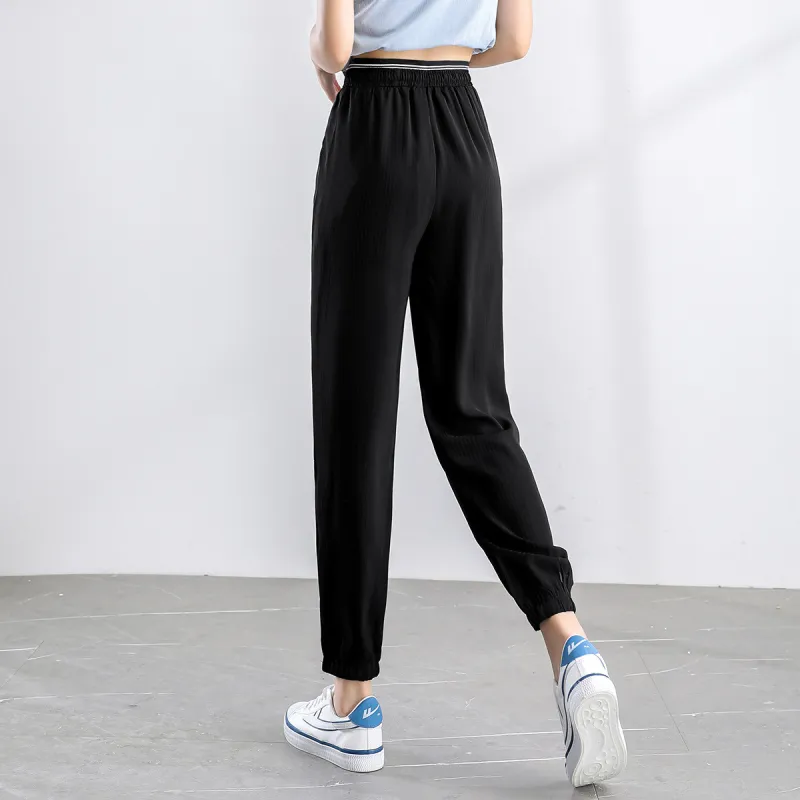 HIPPIEMISS Casual Pants Women's Black-4