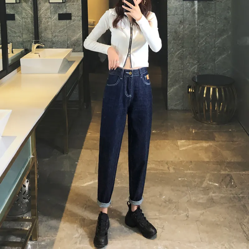 HIPPIEMISS Jeans Women's Dark Blue-5