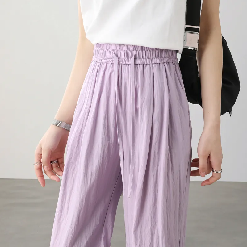 HIPPIEMISS Casual Pants Women's Taro Purple-8