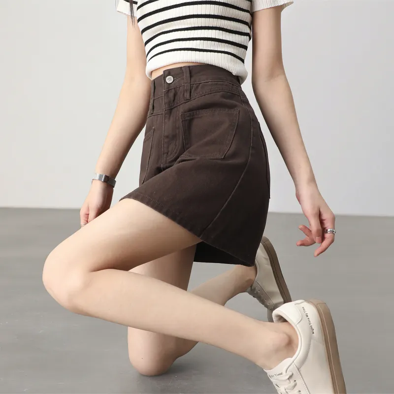 HIPPIEMISS Denim Short Skirts Women's-3