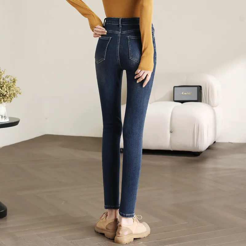 HIPPIEMISS Jeans Women's Vintage Dark Blue-5