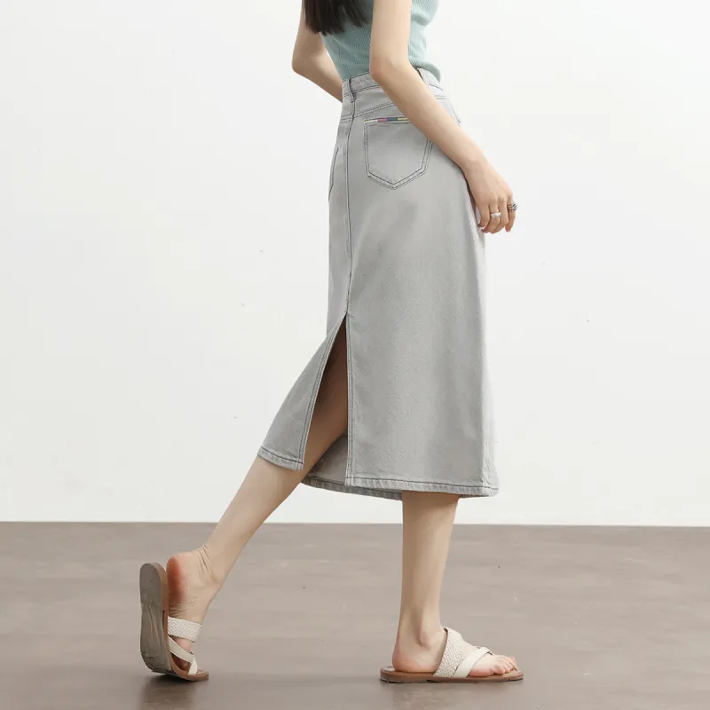HIPPIEMISS Denim Long Skirt Women's-2