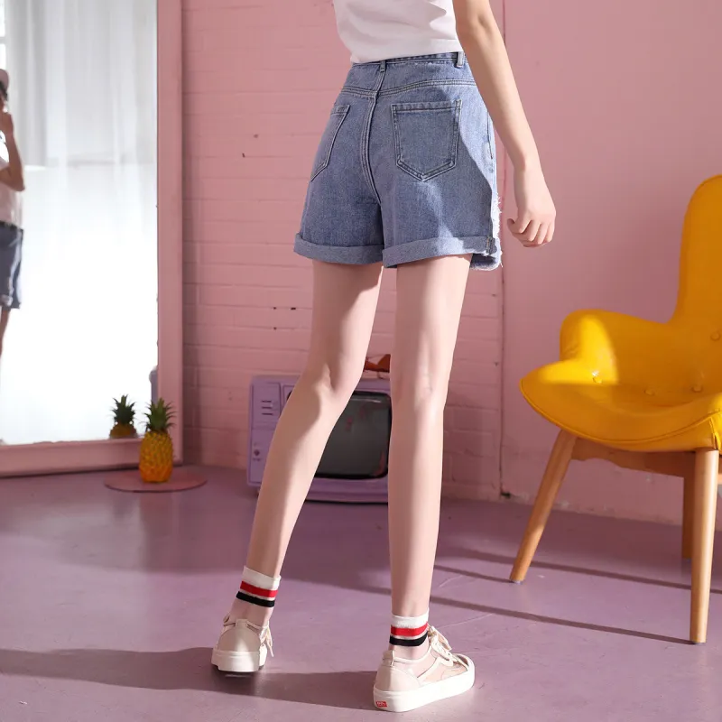 HIPPIEMISS Denim Shorts Women's Pink-14