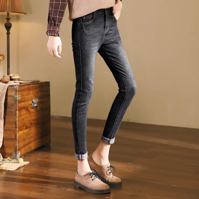 HIPPIEMISS Jeans Women's Black Gray Color-6