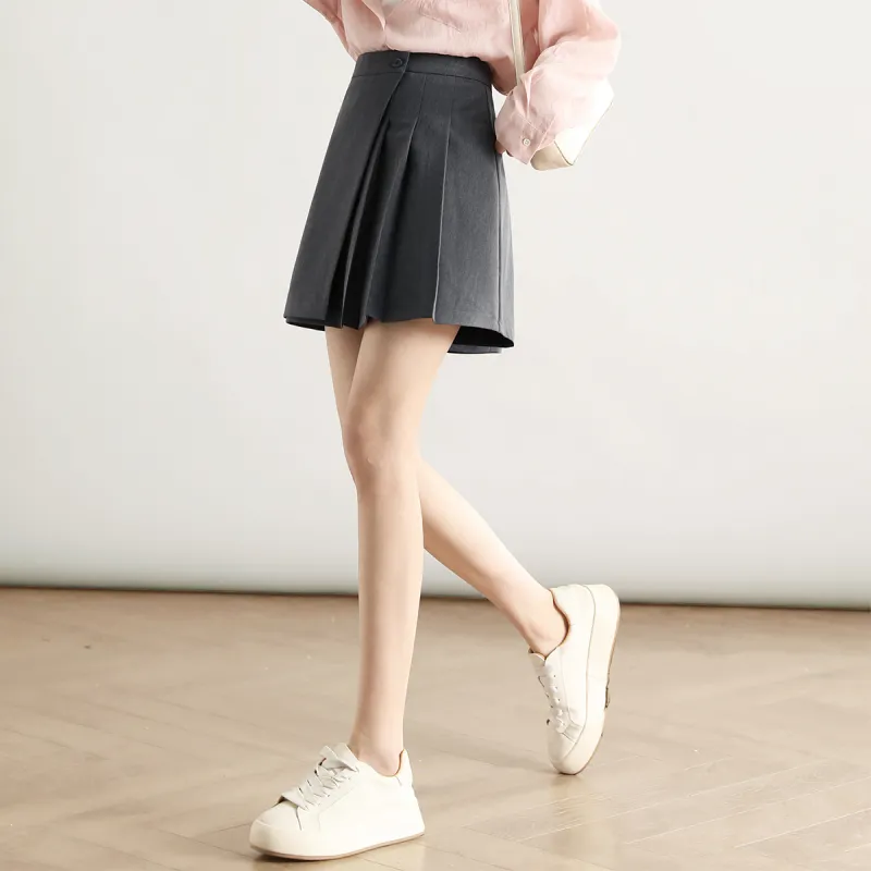 HIPPIEMISS Casual Short Skirts Women's Dark Gray-3
