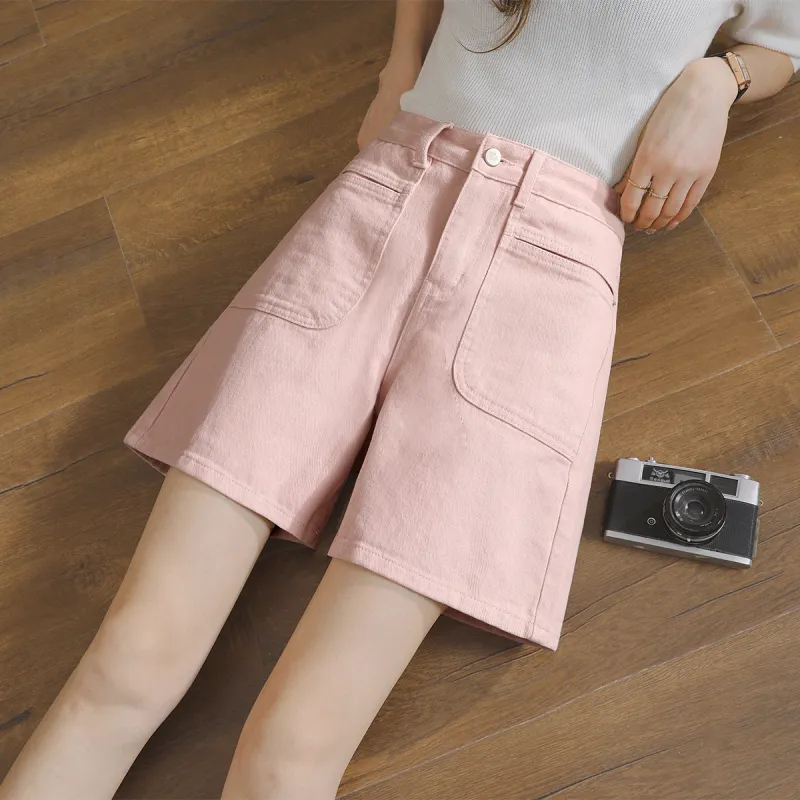 HIPPIEMISS Denim Shorts Women's Pink-6