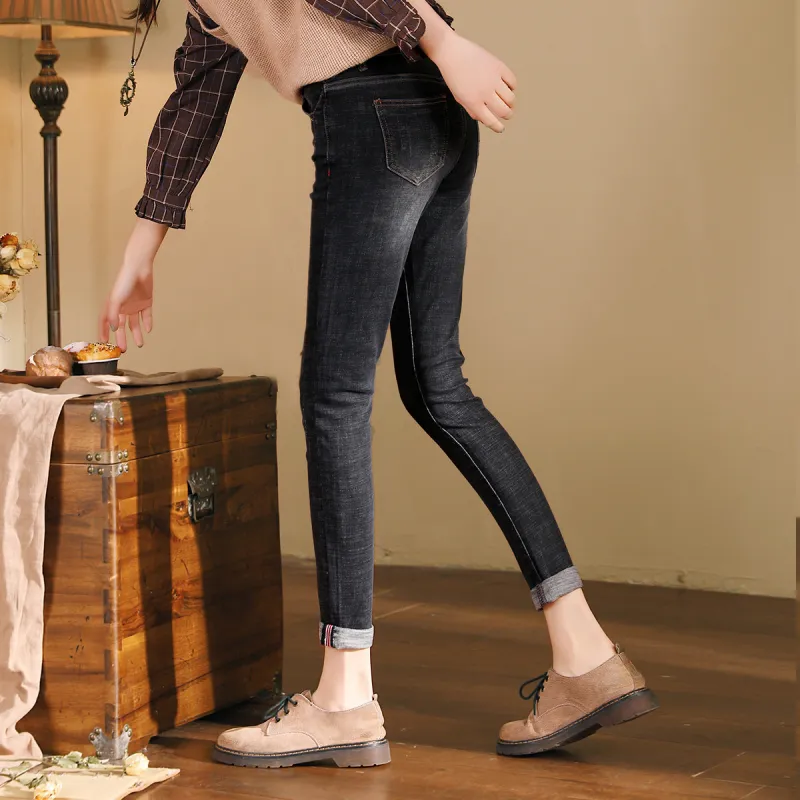 HIPPIEMISS Jeans Women's Black Gray Color-4