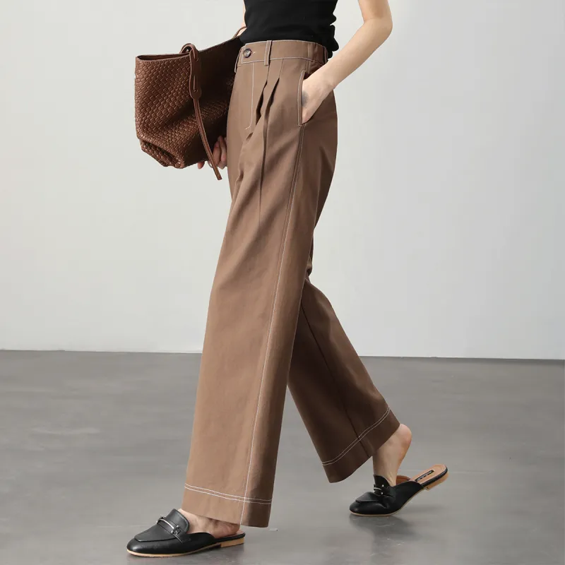 HIPPIEMISS Casual Pants Women's Coffee-7