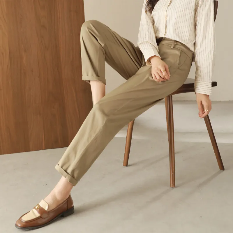 HIPPIEMISS Casual Pants Women's Khaki-2